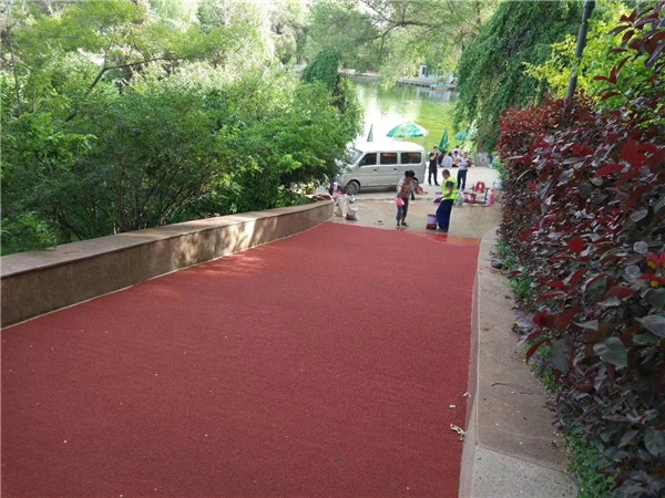 中山彩色路面施工